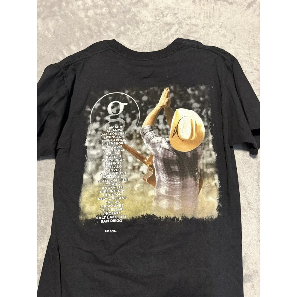 Garth Brooks World Tour 2014-15 T Shirt‎ Men's Black - Concert Shirt Size Medium